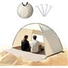 Generisch Tenda da spiaggia, protezione UV, tenda da sole, per picnic, giardino, campeggio, attività all'aperto, 3-4 persone, zaino in spalla, escursionismo, pesca