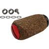FortunateSweet Modificato Baitcasting Reel Maniglia Manopola per Daiwa Albero Gomma Morbida Sughero Legno Grip 36x23mm