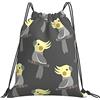 Generic Personalizzato Borsa Coulisse Cute Cockatiel Sacchetto Sportivo Fashion Zaino Palestras per Sport Adulto Nuoto 36X42Cm