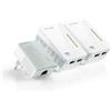 Trio Kit Powerline AV500 Wireless N300 con 2 porte Ethernet TP-LINK TL-WPA4220TK