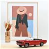 NOREV 182810 1/18 Mustang Convertible 1966 Segnale Chiarore Red Modellino Auto
