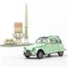 Norev 181486 Modellino Auto Diecast Citroen 2CV 6 Club 1982 1:18 Verde Giada