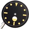 Generico 50 parti del quadrante dell'orologio da 29 mm for NH35 PT5000 della cassa luminosa verde set di lancette sterili for orologio subacqueo(D dial,For nh35 nh36)