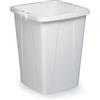 Durable - Durabin 90, contenitore per rifiuti e materiale riciclabile, maniglie, capacità 90 litri, 520x610x490 mm, bianco (cod. #1800474010)