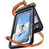 TORRAS Custodia impermeabile IP68, custodia per telefono impermeabile a doppio spazio galleggiante con cordino per iPhone 16 Pro Max 15 14 13 S25, borsa asciutta per telefono cellulare, borsa da