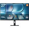 XIAOMI A27Qi 2026 Monitor QHD 2K da 27 Pollici, 120Hz, HDR10, IPS, 100% sRGB, 95% DCI-P3, Certificazione TÜV Hardware Low Blue Light (2560 x 1440/HDMI 2.0/DP 1.4)