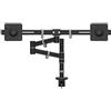 Dataflex Viewgo Braccio Porta Monitor - Scrivania 133 Nero, Braccio ergonomico salvaspazio per 2 monitor, regolazione in altezza, Max. 4 kg per schermo, Supporta la modalità verticale e orizzontale, Installazione semplice