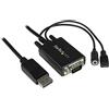 StarTech.com Adattatore DisplayPort VGA da 3m - Cavo Convertitore DisplayPort a VGA con Risoluzione 1920 x 1200/ 1080p e audio - Alimentato da Micro USB - 3 metri (DP2VGAAMM3M)