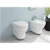 CERAMICA AZZURRA Sanitari Abe sospesi senza brida cm. 35x50 con sedile softclose di Ceramica Azzurra - Cod. Articolo: ABVCSPE00000BI+ABBIS000000MBI+ABS1800/F