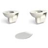 CERAMICA AZZURRA Sanitari sospesi Fast eco con copriwater sgancio rapido a discesa rallentata di Ceramica Azzurra - Cod. Articolo: FAS100/SOSP+FAS500/SOSP+FAS1800/F
