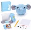 CrochetBox CROCHET BOX Kit per uncinetto per principianti: kit all'uncinetto per adulti, adolescenti, adatto per principianti, tutto ciò di cui hai bisogno, include filato facile da usare, video passo-passo