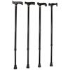 Moretti BASTONE BRIO PIEGHEVOLE IN ALLUMINIO ANODIZZATO CON PUNTALI ANTISCIVOLO REGOLABILE IN ALTEZZA DA 77,5 A 87,5CM NERO IMPUGNATURA IN LEGNO