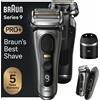 Braun Series 9 Pro+ 9575cc Wet e Dry Rasoio Elettrico Trimmer Metallico