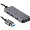 SBS EKON HUB Con 3 Porte USB-A 2.0, 1 Porta USB-A 3.0 E Cavo Di Alimentazione USB-A
