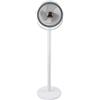 Posheliox Ventilatore da terra, ventilatore a piedistallo oscillante a 360° con aromaterapia, motore CC silenzioso da 20 dB, 5 velocità, ricarica di tipo C, per camera da letto, altezza regolabile 28