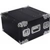 Flight Case per Microfoni Wireless Durevole e Anticaduta Custodia Rack 2U per
