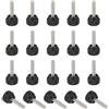 QUARKZMAN 20 Pcs Vite A Pomello Zigrinato Filettato M4 x 16mm | Pomelli Di Serraggio, Acciaio Inossidabile, Per Braccio Di Montaggio Monitor, Per Computer TV