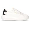 LIU-JO Casper 01 Sneaker In Pelle Bianco Nero - Donna - Bianco Nero