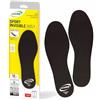 Noene SOS1 Solette invisibili Solette antiurto per scarpe sportive perfette per lo sport e per la vita di tutti i giorni ideali per uomini e donne h: 1 mm - 43/50