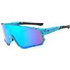 LJCZKA Occhiali da Sole Sportivi Uomo Donna, Occhiali da Ciclismo Antivento Occhiali Bici MTB Sport Outdoor Bicicletta con Protezione UV400