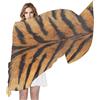 Mexpekil Sciarpa lunga in seta da donna, scialli e involucri in pelle di tigre, sciarpe morbide per capelli, collo, bandane leggere, regali da donna per matrimoni, estate e spiaggia