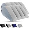 ProPillows Cuscino gonfiabile a cuneo per dormire, confezione da 2 pezzi, cuneo portatile per schienale, posizionatori del corpo, sollevamento delle gambe, supporto per il reflusso acido, russare, campeggio
