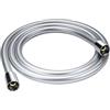 YEAUPE Tubo Doccia 160cm, YEAUPE Flessibile Doccia 1.6M in PVC (G1/2 pollici), Tubo Doccia da Anti Torsione, Argento/Cromo