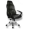 Topstar sedia direzionale OFFICE RS1 Sedia da ufficio ergonomica con braccioli Sedia girevole in pelle per ufficio, casa