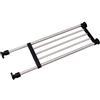 BAOYOUNI Mensole Estensibile per Armadio Scaffale Telescopico in Metallo Ripiano Divisori per Scaffali Regolabile Organizzare Separatore Adjustable 50-80cm per Guardaroba Camera da Letto Bagno Cucina