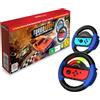 Maxx Tech Turbo Boost Racing Kit for Switch - Includes: Turbo Boost Racing downloadable code in box; 2x Turbo LED Racing Wheels
