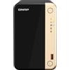 QNAP TS-264 NAS Tower Intel® Celeron® N5095 8 GB 0 TB QNAP QTS Nero, Oro