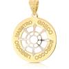 Gioielleria Lucchese Oro Ciondolo Timone Oro Bianco Giallo 18kt GL102515
