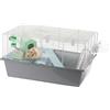 Ferplast MILOS LARGE Hamster Cage - Spacious Multi-Level Habitat with Tunnel System, Exercise Wheel, Fully Equipped, Easy Clean, 58x38x30.5 cm