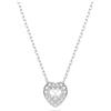 Swarovski Ariana Grande x Collana Pendente, con Pavé di Cristalli Cry, Taglio Misto, Forma a Cuore, Chiusura a Moschettone, Placcatura in Tonalitŕ Rodio, 38-45 cm, 1 x 0,9 cm