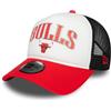 New Era NBA Berretto Chicago Bulls Cappellino da Camionista Snapback Maglia Logo della Squadra Cappello Bianco Nero Rosso