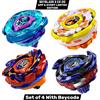 TOMY BEYBLADE X CX-00 App Event Limited Set 4PCS Metal Coat Beycode inutilizzato n...