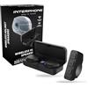 INTERPHONE ZERO - Auricolari True Wireless da casco, ideali per moto scooter e sport invernali, Bluetooth 5.3, microfono integrato senza fili, con telecomando da manubrio, autonomia fino a 6.5h