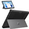 MoKo Custodia Compatibile con Microsoft Surface PRO 2021 con Schermo da 8 13", Custodia Protettiva di Retro Rigido e Morbido in Policarbonato e TPU, con Bordo Antiurto Rinforzato, Nero