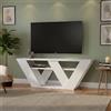 Dmora - Mobile porta TV Pegasus, Credenza da soggiorno, Armadio basso per TV, Base parete attrezzata, 110x30h40 cm, Bianco