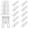 RuLEDne Lampadina LED G9, 2 W, di ricambio per lampadina alogena, 28 W, 25 W, 20 W, G9, luce bianca fredda, 6000 K, AC 220 V-240 V, CRI 85+, senza sfarfallio, angolo di 360 gradi, non dimmerabile