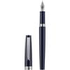 Montegrappa Armonia ISA1R3AD - Penna stilografica in resina con dettagli in acciaio inox, pennino Stub 1,4, cartuccia e convertitore, confezione regalo