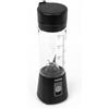 Huslog Frullatore Portatile 470ml, Mini Blender Senza Fili 180W, 6 Lame in Acciaio Inox, USB-C/USB-A, Compatto con Manico, Ideale per Smoothie, Frullati e Protein Shake, Nero