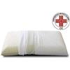 EVERGREENWEB MATERASSI & BEDS EVERGREENWEB - Cuscino in Lattice 40x70 Alto 12cm Modello Saponetta con Doppia Fodera Tessuto Sfoderabile Aloe Vera e 100% Cotone