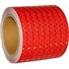 XFXIA Nastro riflettente rosso, 10 m x 15 cm, impermeabile, nastro riflettente, autoadesivo, nastro di sicurezza, per veicoli, auto, rimorchi, barche