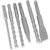 YWBL-WH Set di Punte da Trapano, Set di Scalpelli per Punte da Trapano in Carburo Cementato 40CR da 6 Pezzi 6mm 8mm 10mm 12mm con Punta e Scalpello Piatto per Lavori di Muratura in Calcestruzzo di