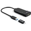 WAVLINK Adattatore multi-display da USB 3.0 a HDMI per Windows e Mac fino a 2048 x 1152/1920 x 1200 (nero)