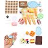 RAVNIX 30 Pezzi Set Miniatura Cibo in Resina | Accessori per Casa delle Bambole, Design Realistico per Gioco di Ruolo Intuitivo e Atmosfera Fotografica Autentica, Set Miniature di Alimenti