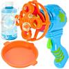 Generico Pistola Bolle di Sapone per Bambini Macchina Automatica per Bolle di Sapone Pistola Automatica Sparabolle per Bambini Soffiatore Bollicine