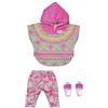 BABY born 830161 Deluxe Poncho per Bambole da 43 cm - per Mani Piccole, Il Gioco Creativo Promuove L'Empatia e Le Abilità Sociali, per Bambini Dai 3 Anni in Su - Include Poncho, Pantaloni e Scarpe