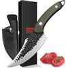 SHAN ZU Coltello da Disosso e Chef 15cm con Guaina in Pelle per Carne